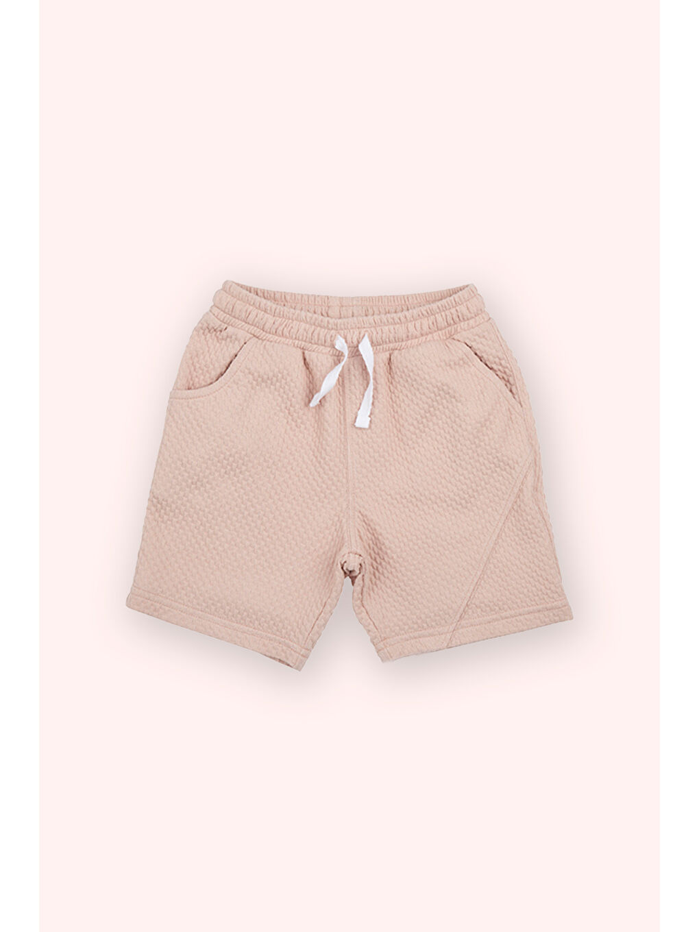 Erkek Çocuk Örme Şort Pembe