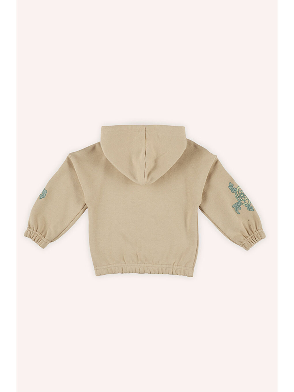 Panço Bej Kız Çocuk Fermuarlı Sweatshirt - 4