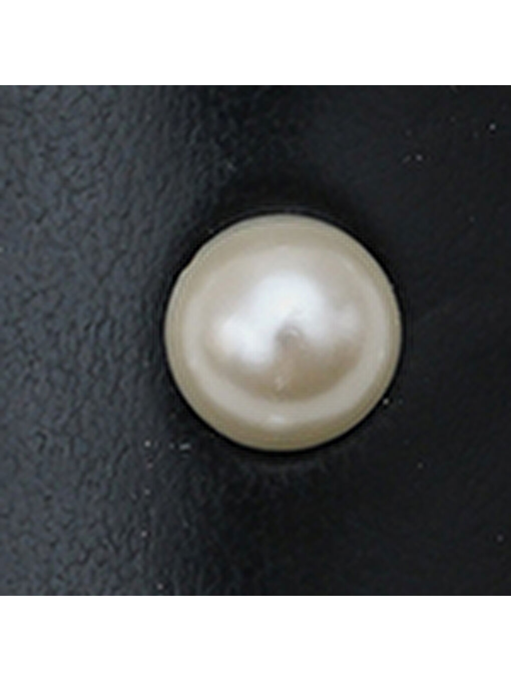 Siyah Alice İnci Aksesuarlı Sivri Burunlu Babet-6