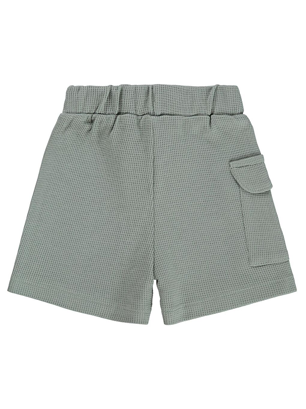 Baby Düz Cepli 6-18 Ay Şort - Yeşil 6-9 Ay-1