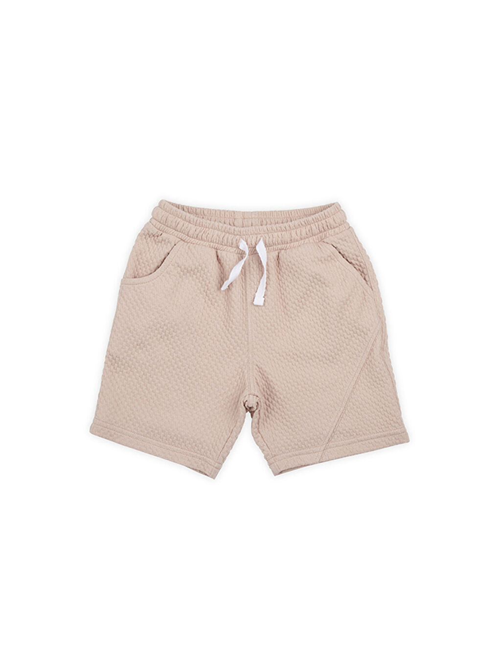 Erkek Çocuk Örme Şort Pembe-1