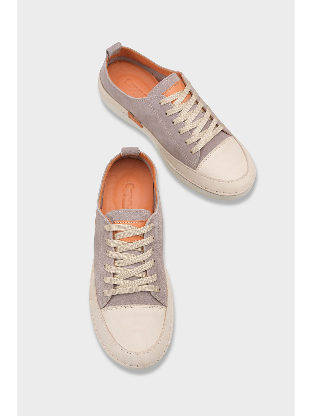 Gri Susette Hakiki Deri Soft Konfor Kadın Sneaker Spor Ayakkabı-6