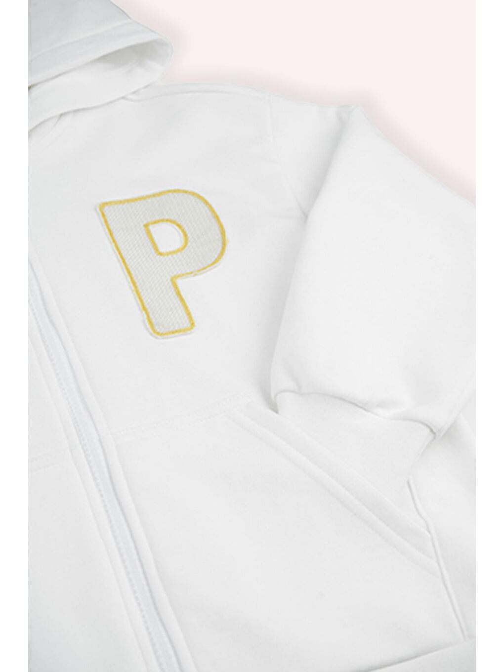 Erkek Çocuk Fermuarlı Sweatshirt Ekru-1