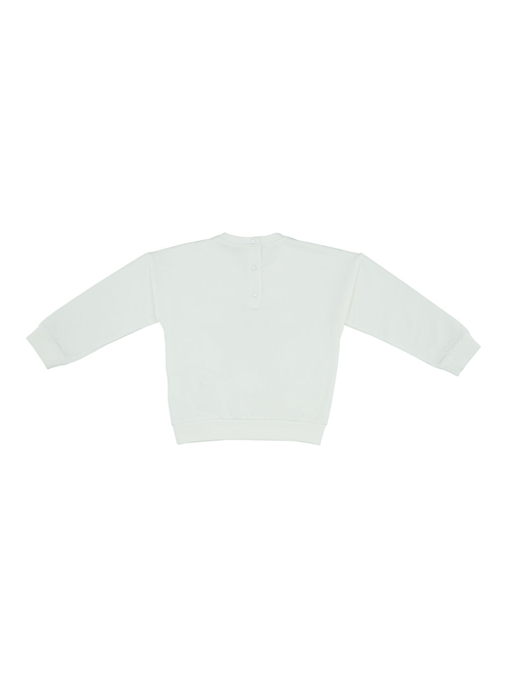 Panço Ekru Kız Çocuk Baskı Detaylı Sweatshirt - 5