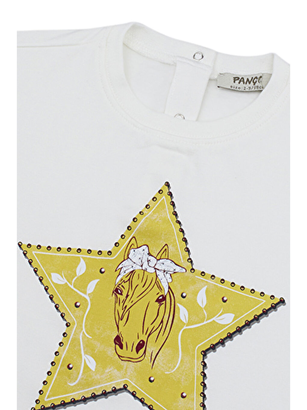 Panço Ekru Kız Çocuk Baskı Detaylı Sweatshirt - 8