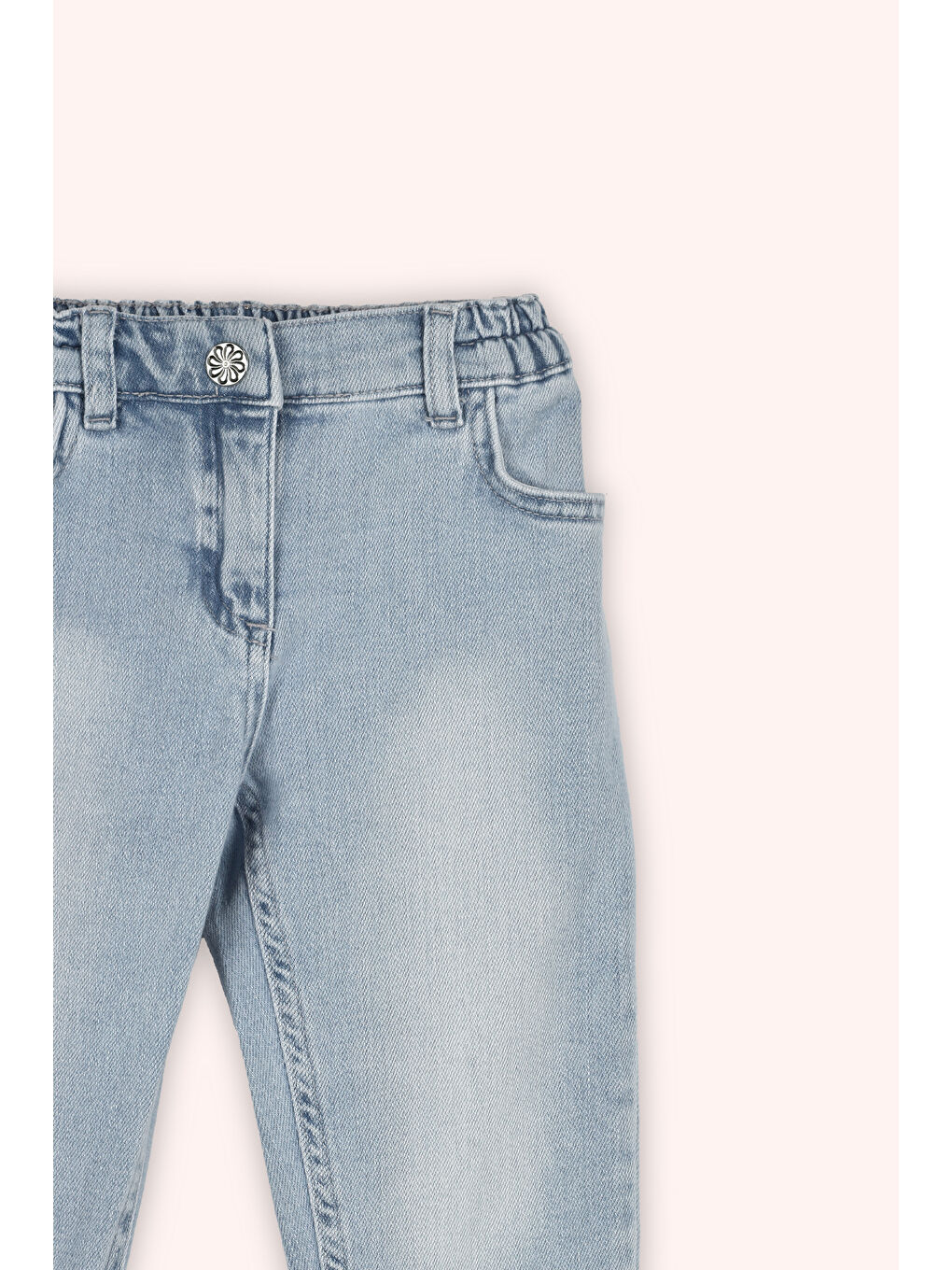 Kız Çocuk Denim Pantolon Lacivert-3