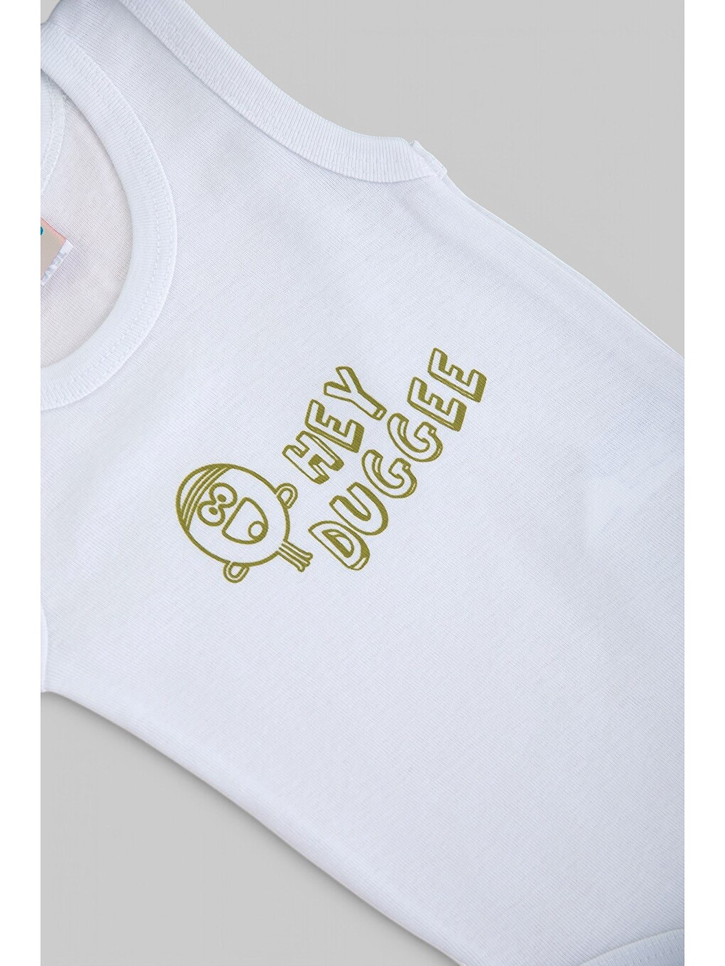 Haki Erkek Bebek 3 Parça Yazlık Çıtçıtlı Bodyli Baskılı İnterlok Takımı-7