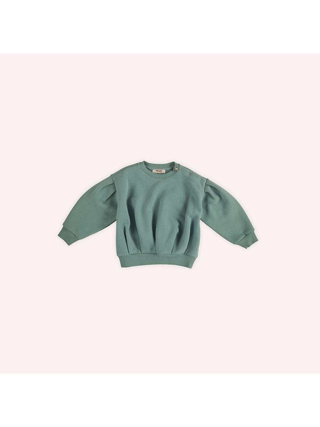 Panço Kız Çocuk Sweatshirt Yeşil - 1