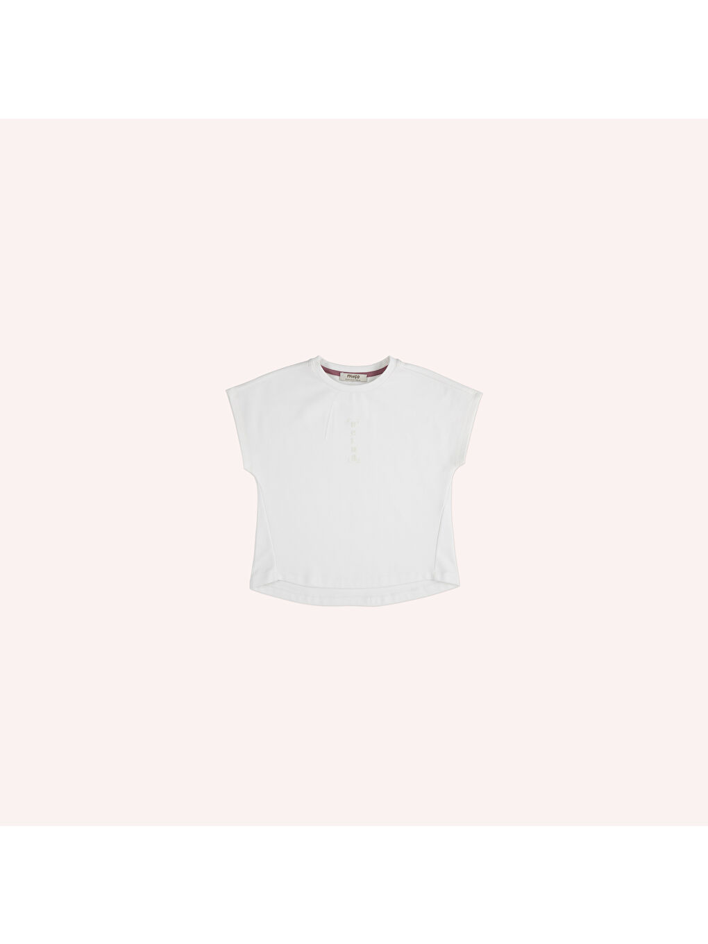 Ekru Kız Çocuk Baskı Detaylı Tişört-2