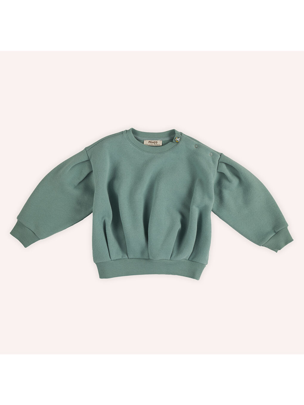 Panço Kız Çocuk Sweatshirt Yeşil - 2