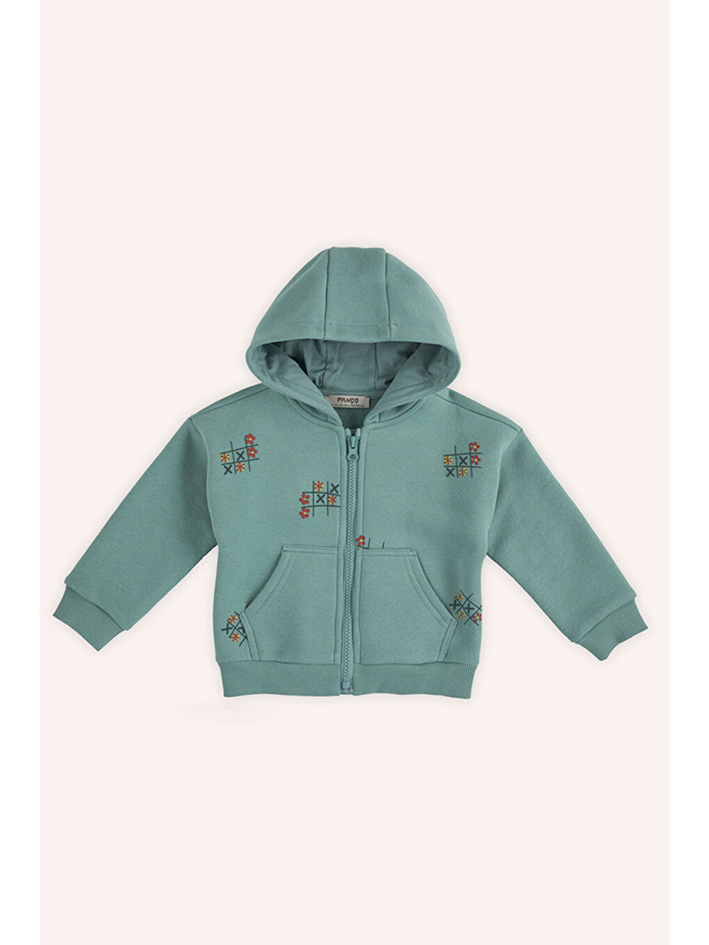 Panço Yeşil Kız Çocuk Fermuarlı Sweatshirt - 3