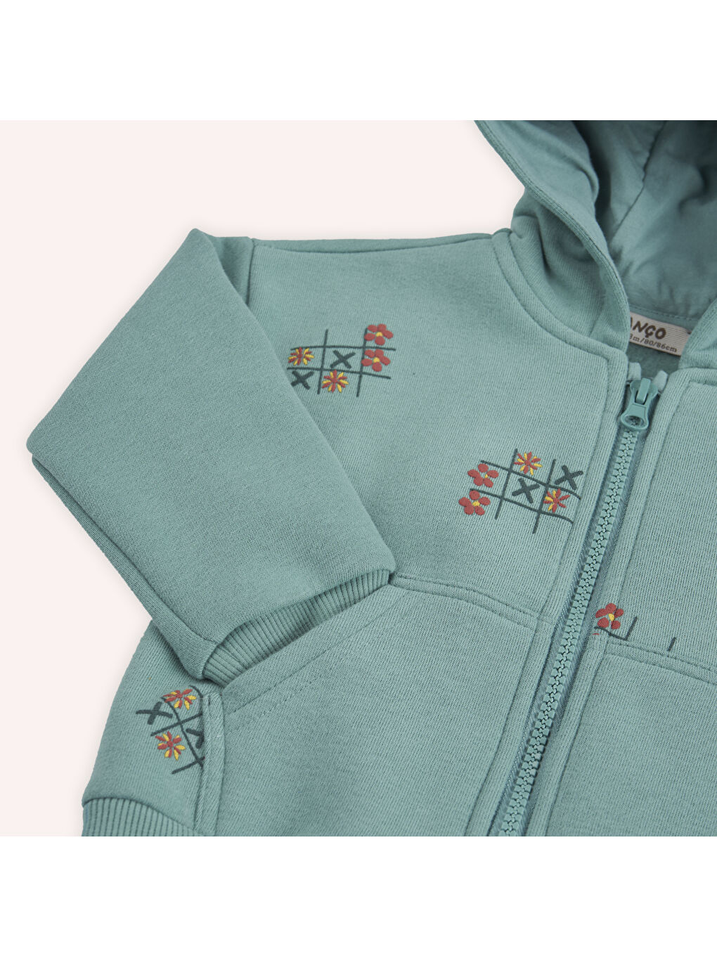 Panço Yeşil Kız Çocuk Fermuarlı Sweatshirt - 9