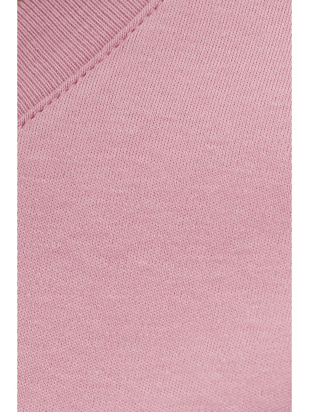 Unisex Relax Fit Rahat Kesim %100 Pamuk Yumuşak Dokulu Hafif Kalın Lila Bisiklet Yaka Tişört-5