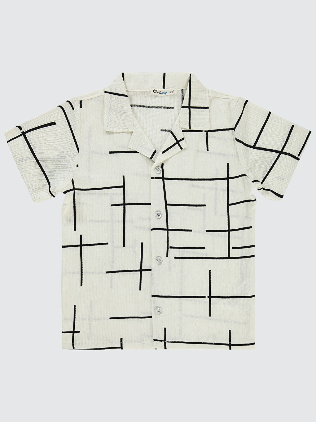 Boys Erkek Çocuk Gömlek 6-9 Yaş Beyaz