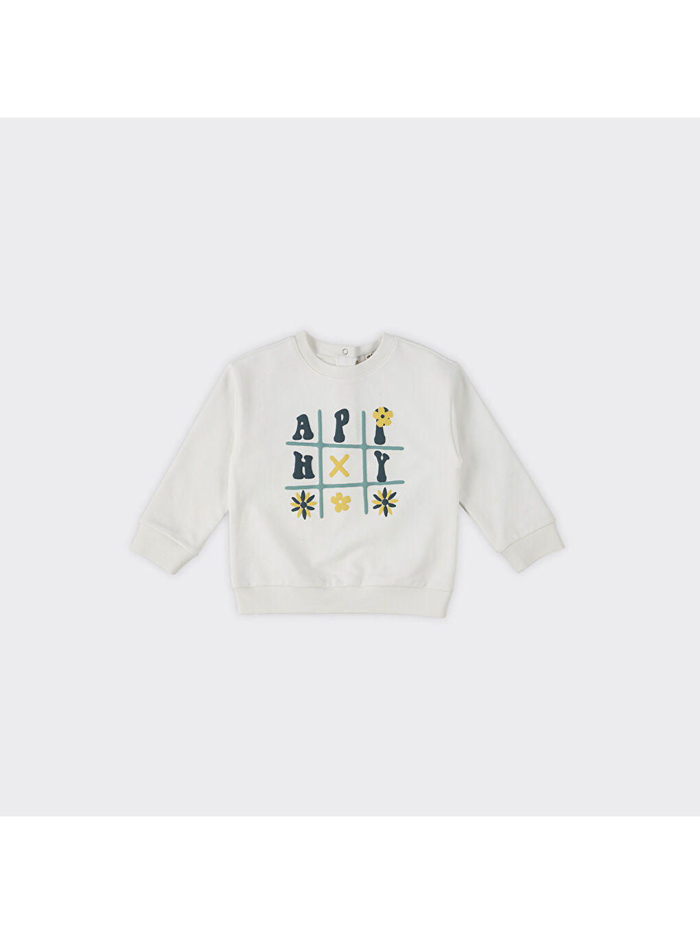 Panço Ekru Kız Çocuk Baskılı Sweatshirt - 3
