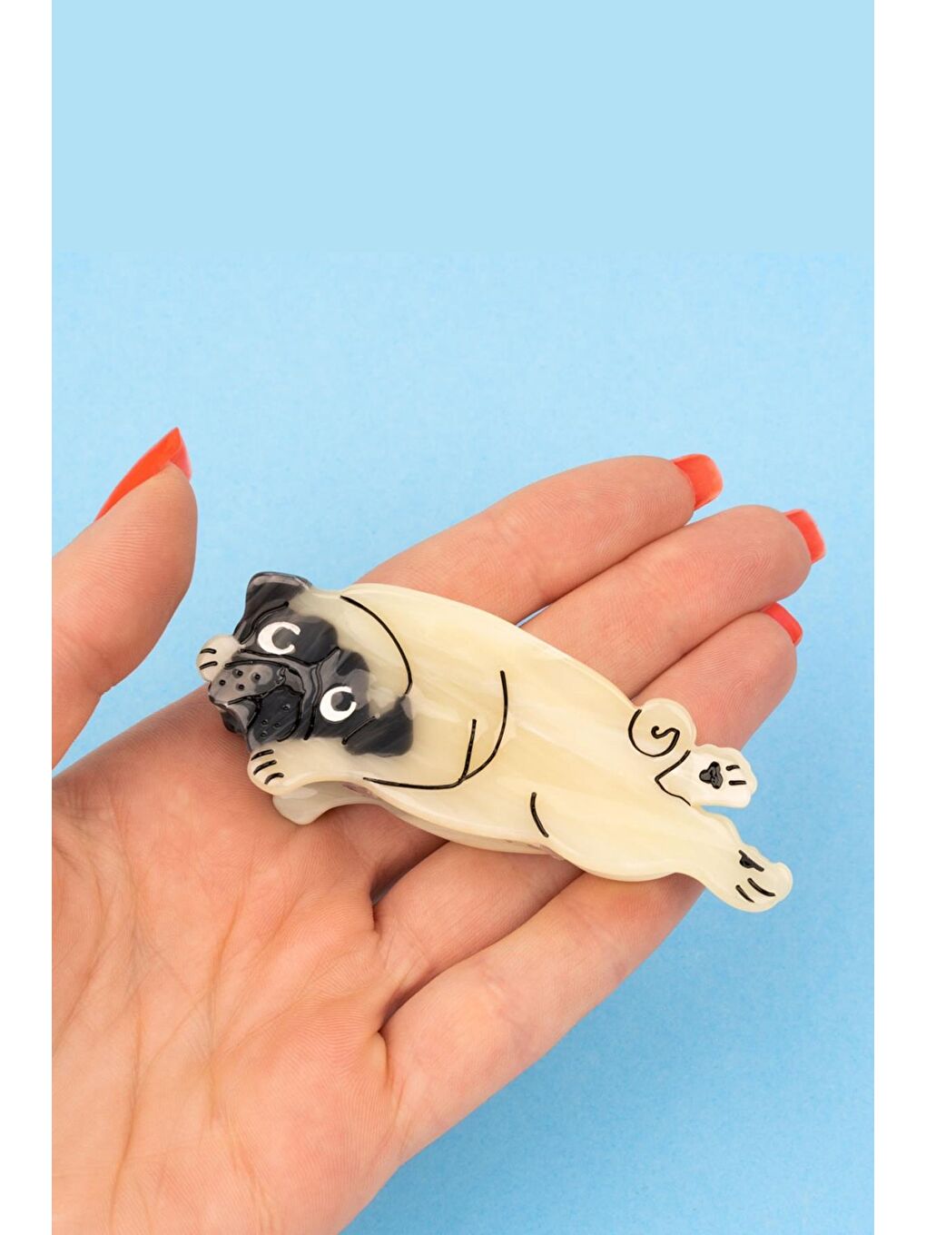 Bej Köpekcik Lüks Kemik Mandal Toka