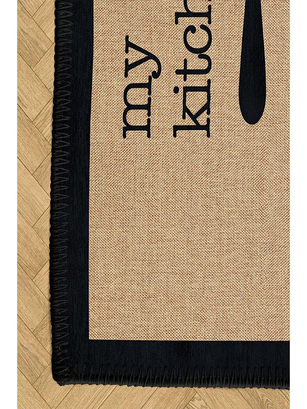 Kahverengi Premium Kalite, Pamuk ve Kaydırmaz Taban, Yıkanabilir, Mutfak Halısı  180 x 280 cm-5