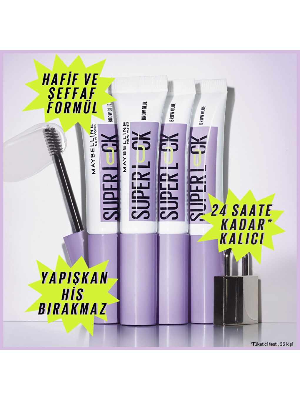 MAYBELLINE NEWYORK Şeffaf Super Lock Brow Glue Kaş Sabitleyici Maskara - 2