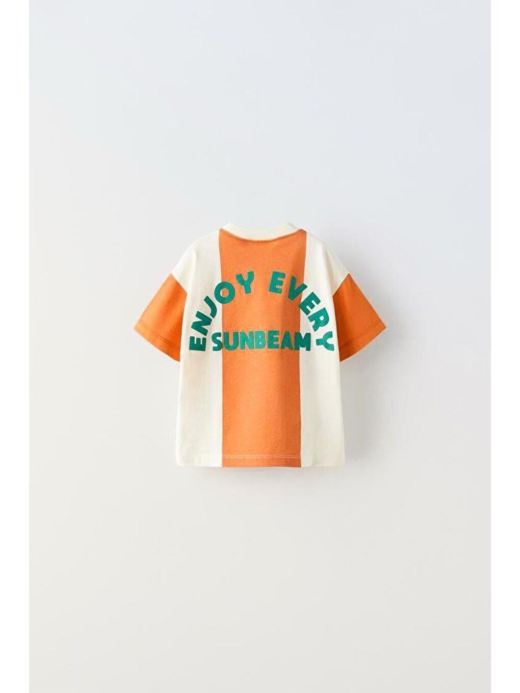 Karışık Erkek Çocuk Pamuklu Yeşil Turuncu Sloganlı T-Shirt Ve Şort Takım – Sunbeam Yazısı Detaylı-4