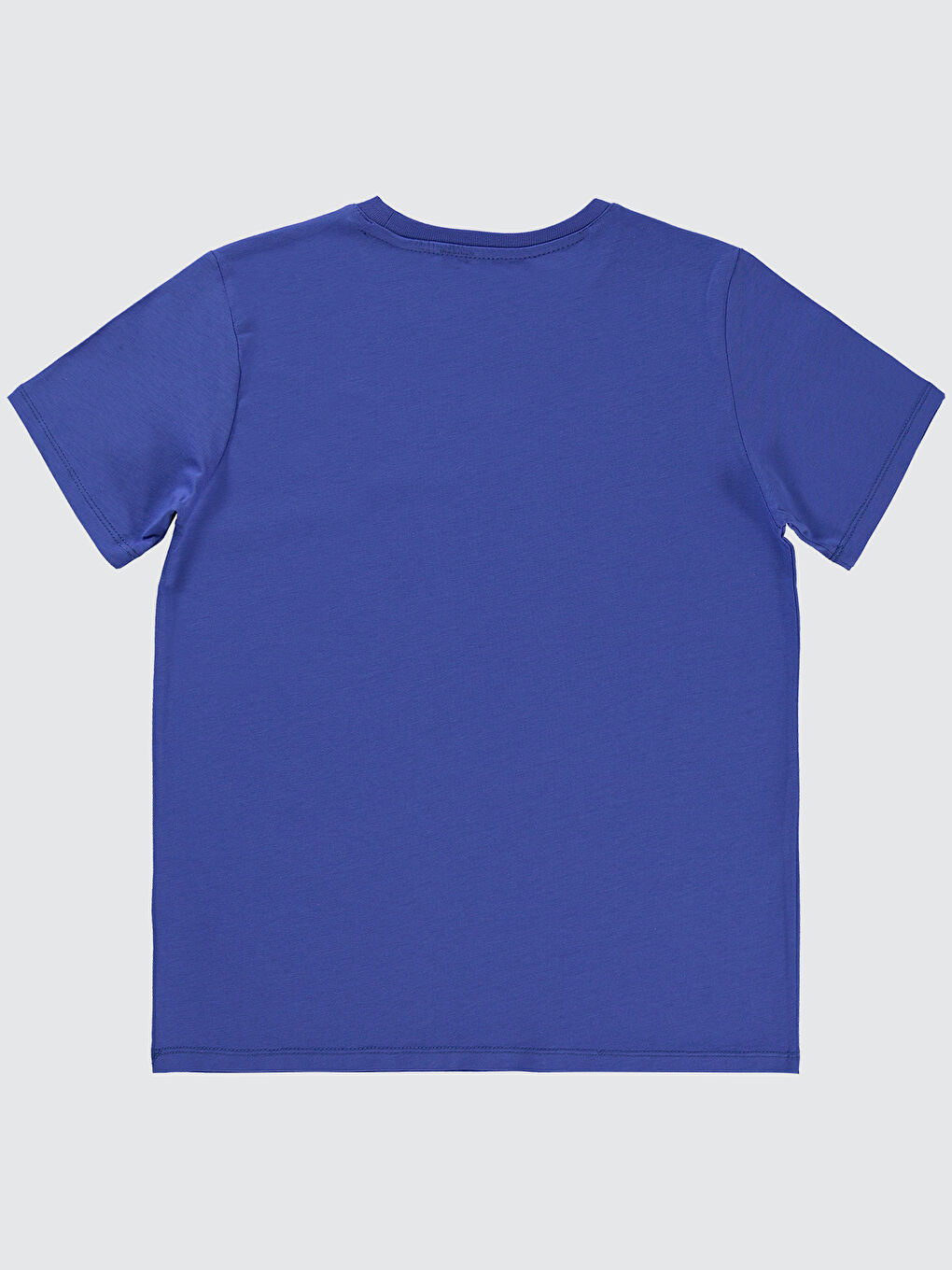 Boys Erkek Çocuk Tişört 6-9 Yaş Saks Mavisi-1