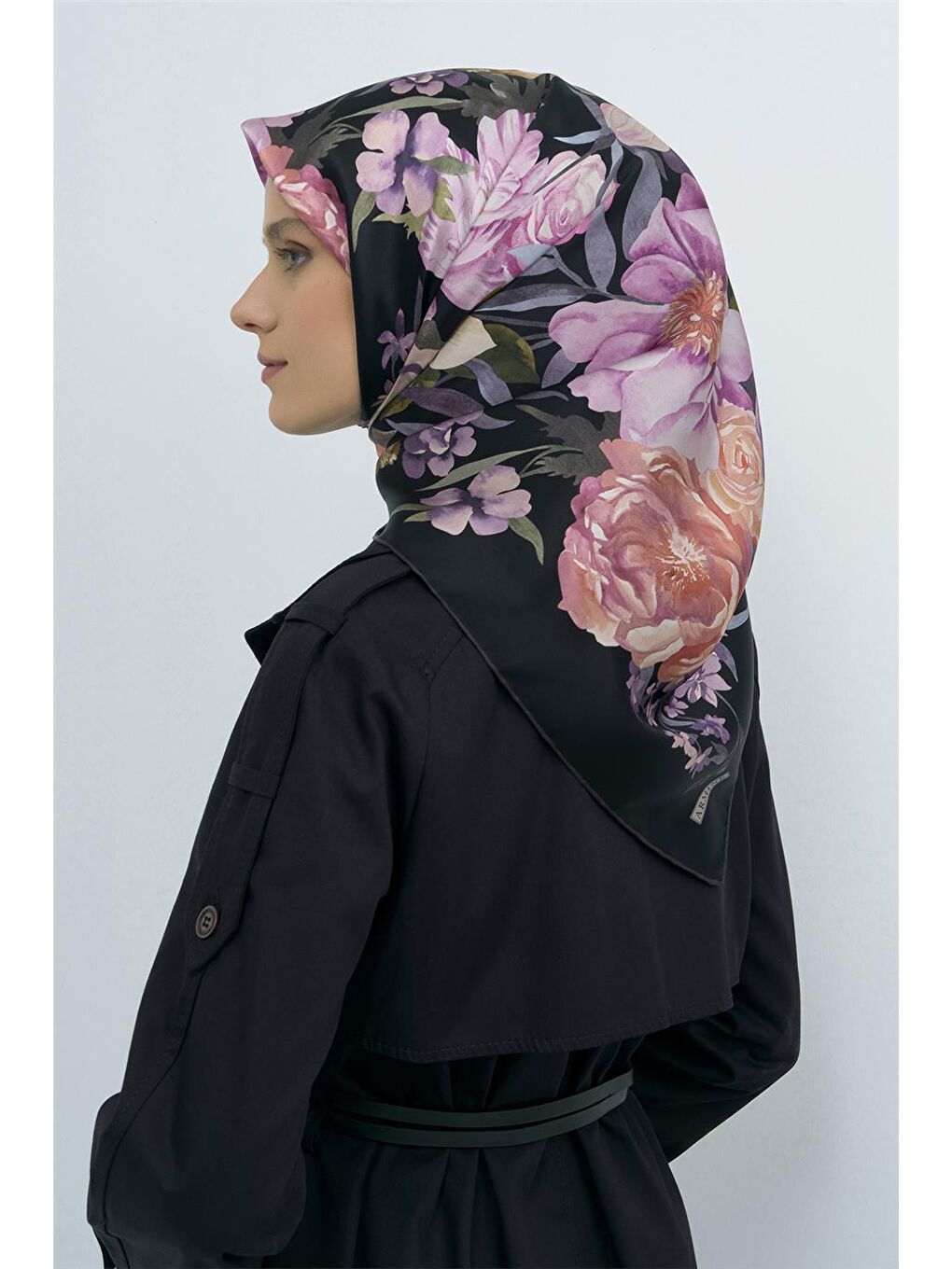 Pembe Saf İpek Sura Eşarp 9516D 05-2