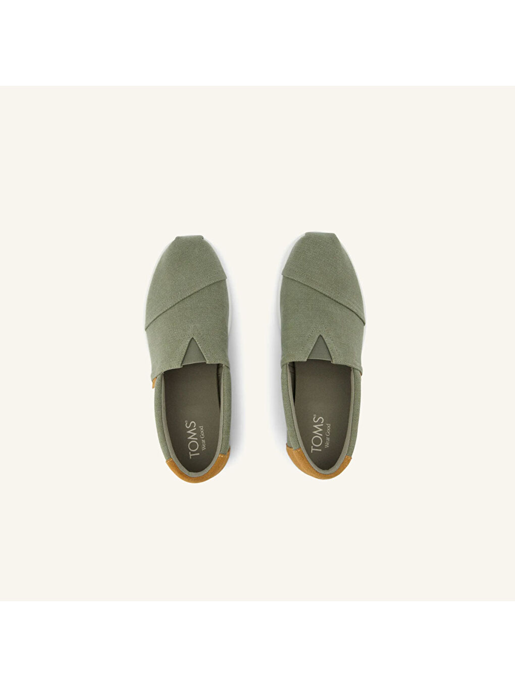 Yeşil Erkek Espadril 10021898 10021895 Alp FWD Almond Herringbone Canvas-3