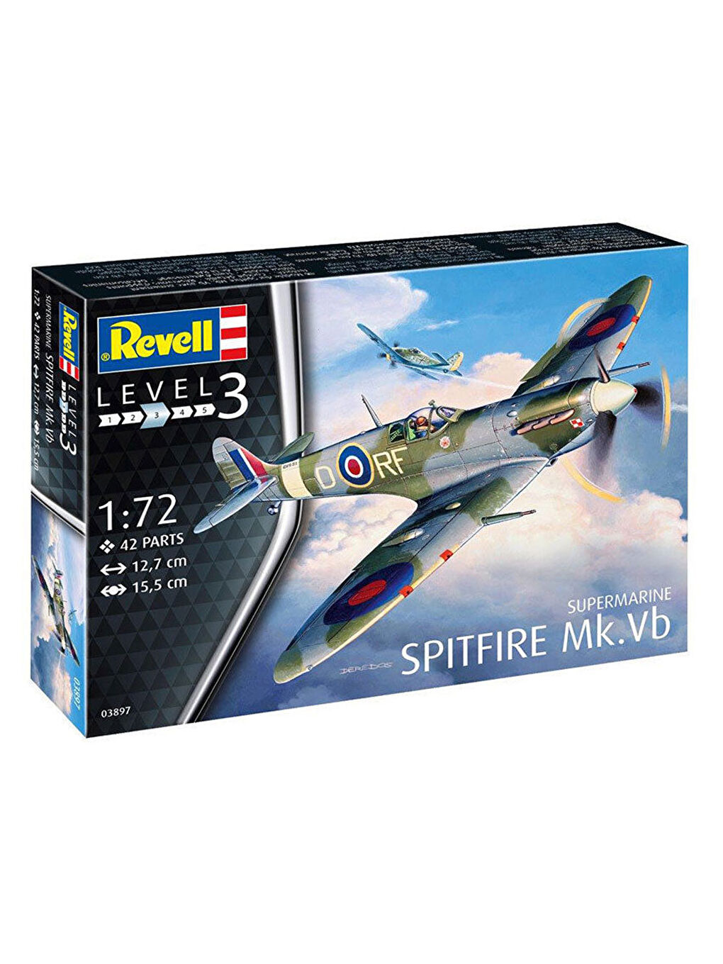 Revell Renksiz Maket Spitfire Mk. Vb 3897 - 1