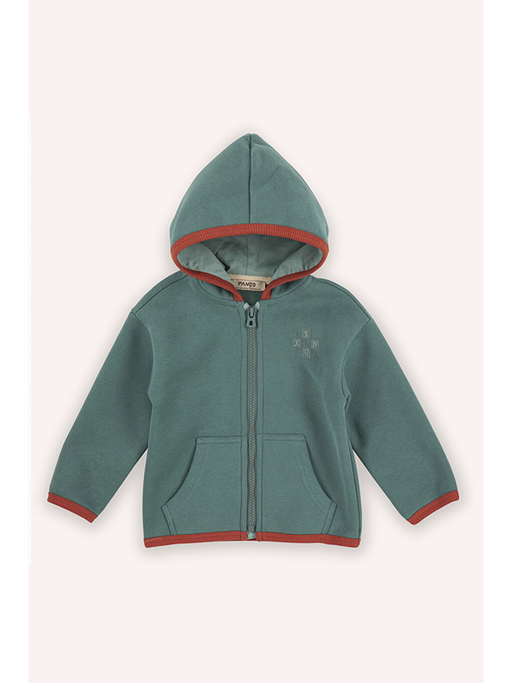 Panço Yeşil Erkek Çocuk Fermuarlı Sweatshirt