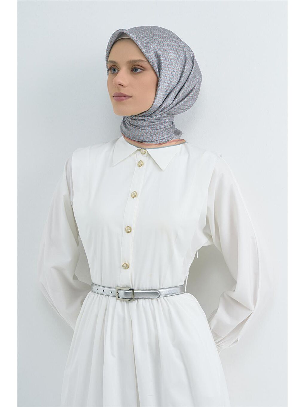 Turuncu Saf İpek Twill Eşarp 9528D 08