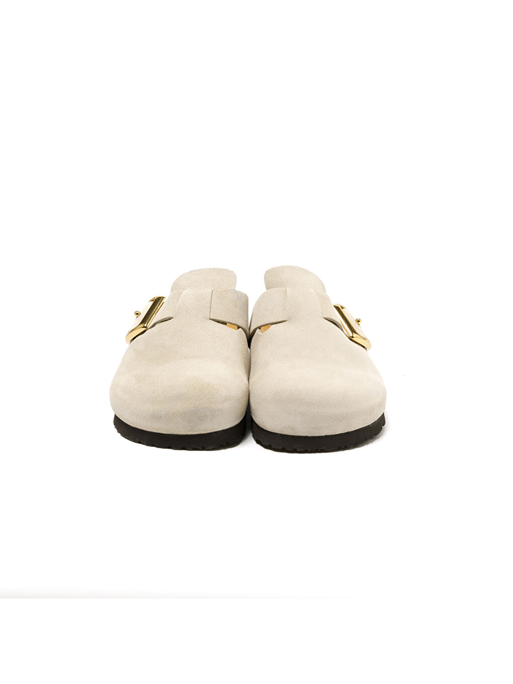 Bej Kadın Sabo Terlik 17D5 VELOUR-S Cappuccino (Taupe)-2