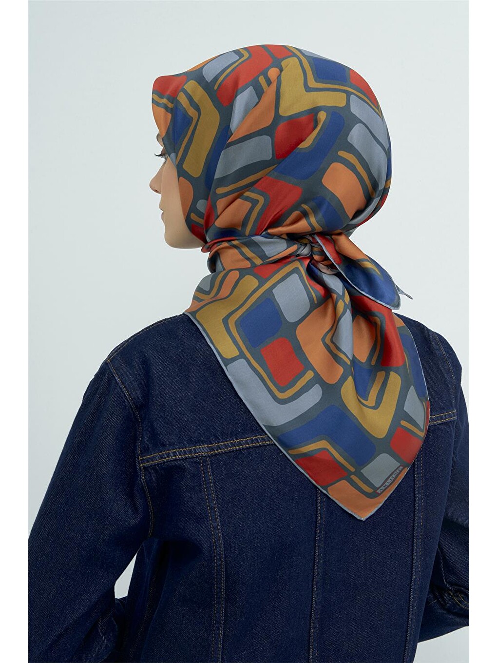 Turuncu Saf İpek Sura Eşarp 9504d 58-3