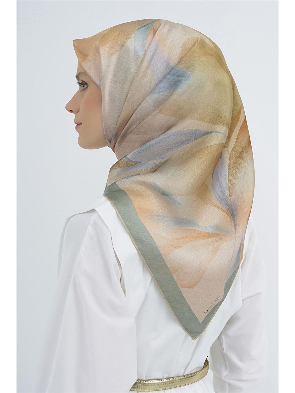 Pembe Saf İpek Sura Eşarp 9519D 37-3