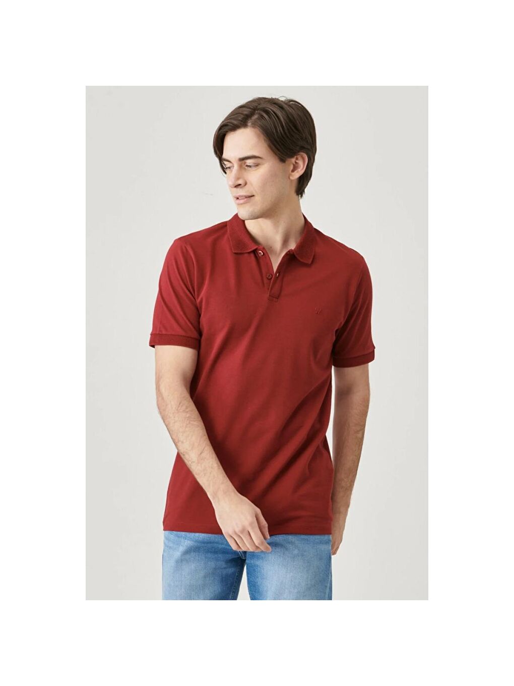 Wrangler Bordo Erkek Bordo Polo Tişört - 1