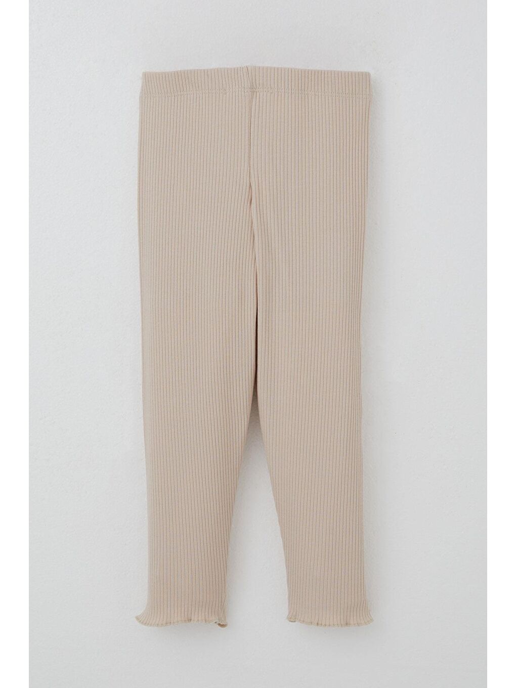 Kız Çocuk Taytlı Takım Simli Yazı Baskılı Bej (1.5-5 Yaş)-4