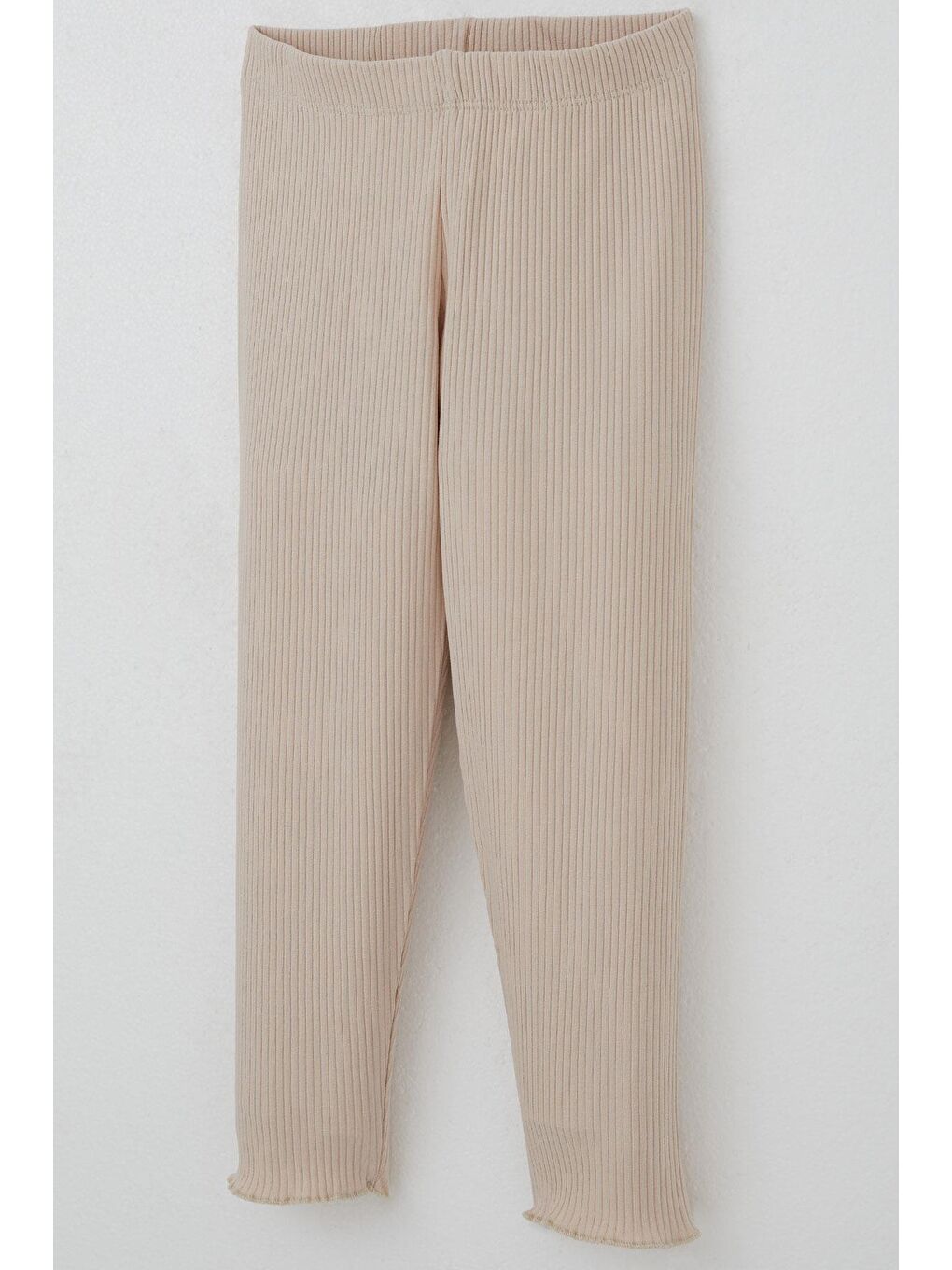 Kız Çocuk Taytlı Takım Simli Yazı Baskılı Bej (1.5-5 Yaş)-6