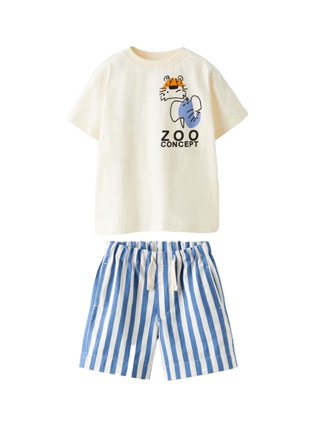 Mavi Zoo Concept Baskılı Takımı