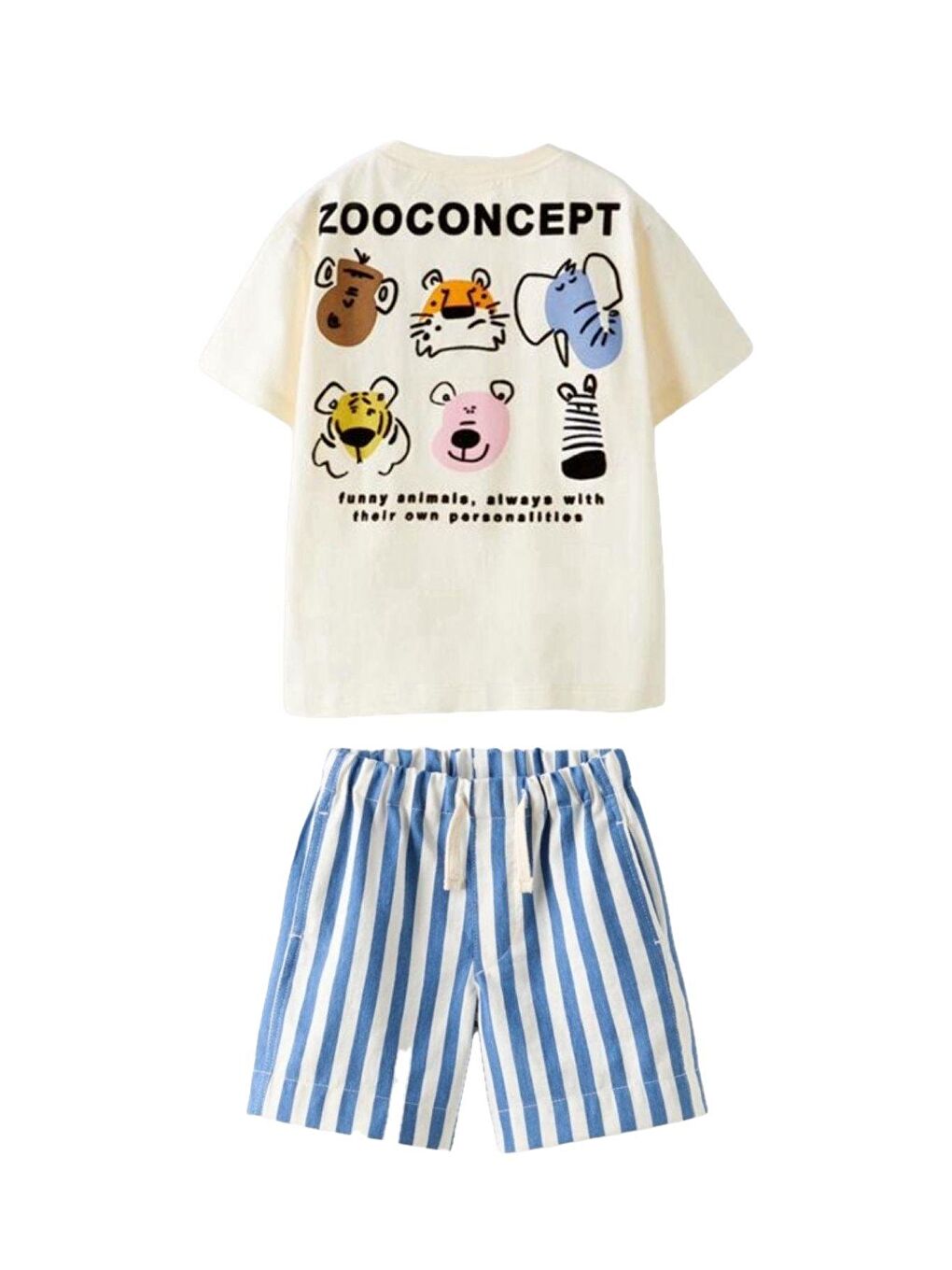 Mavi Zoo Concept Baskılı Takımı-1