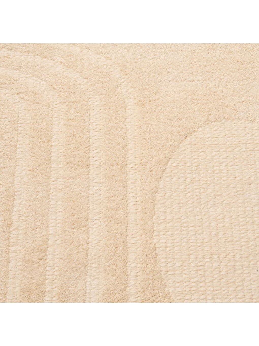 Soft Cobbler Dekoratif Halı - Bej - 80x150 cm-2