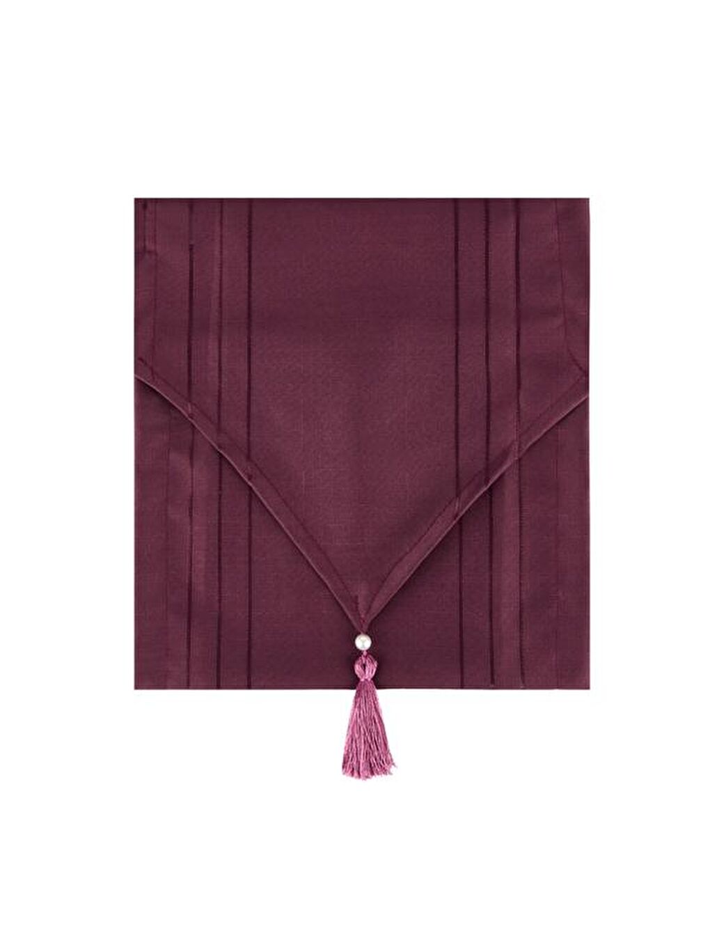 Soft Jakarlı Dokuma Runner - Mürdüm - 35x140 cm-2