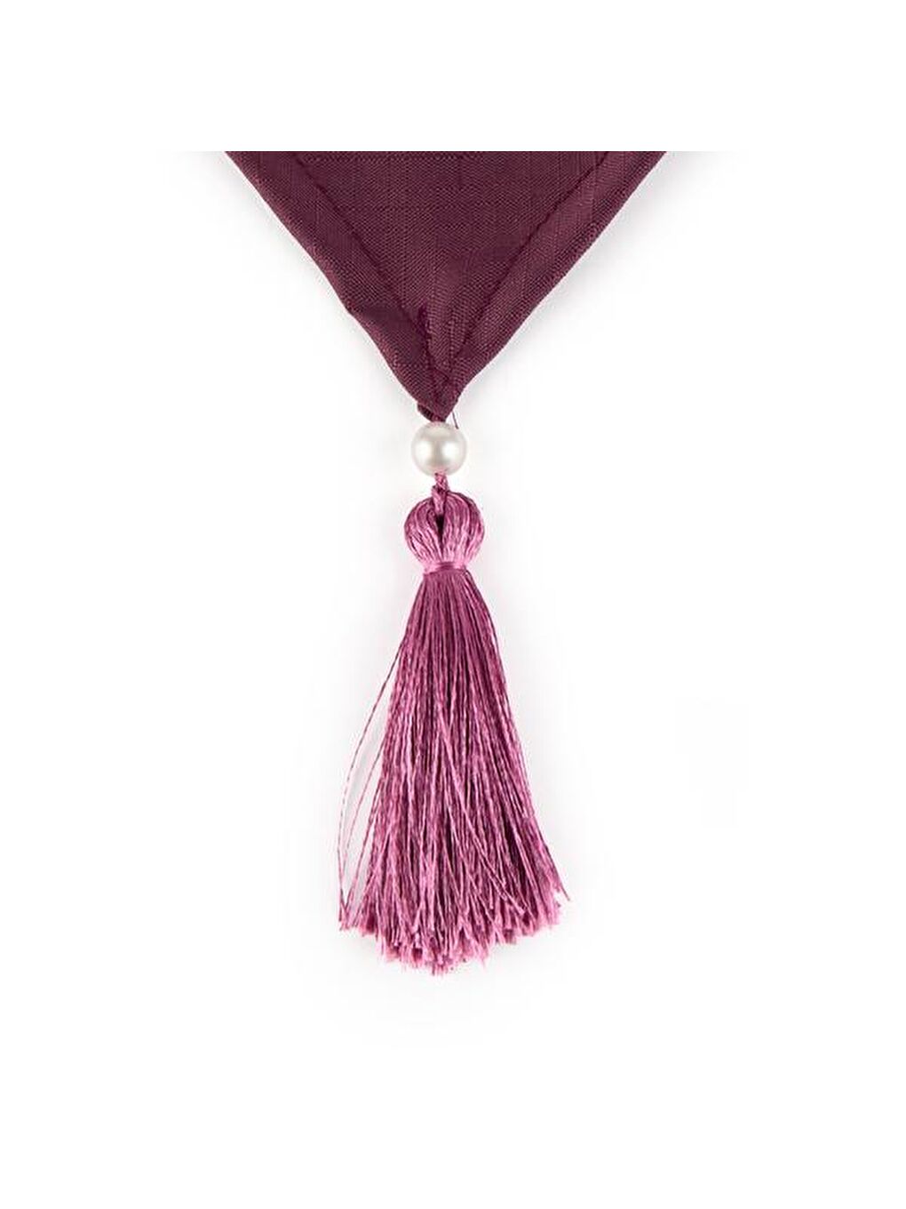 Soft Jakarlı Dokuma Runner - Mürdüm - 35x140 cm-3