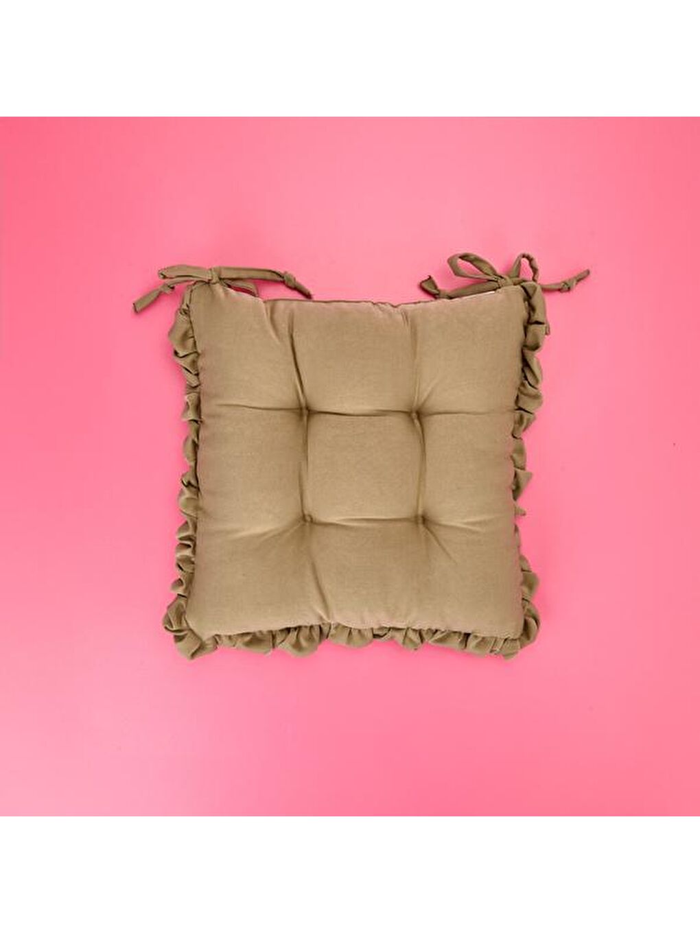 Soft Maia Sandalye Minderi - Haki - 40x40 cm