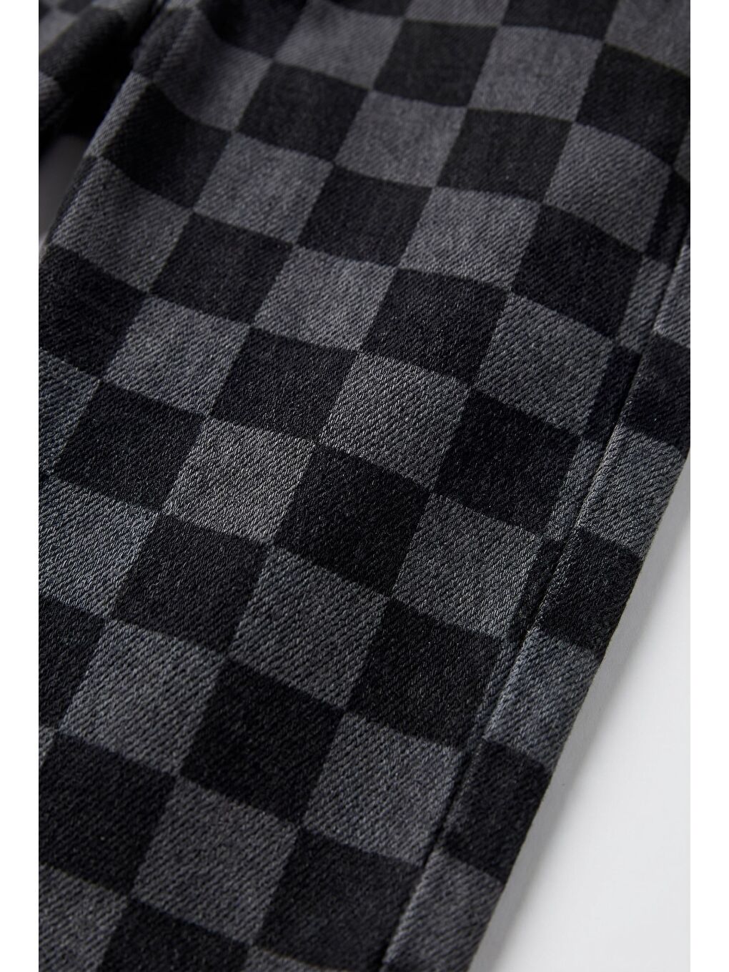 Antrasit Erkek Çocuk Oversize Kare Desenli Pantolon-4
