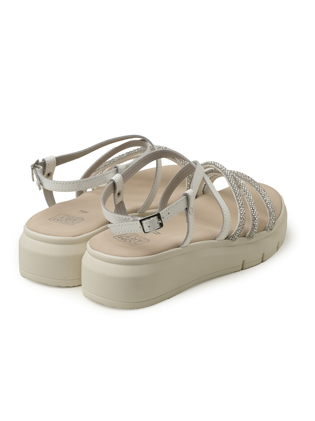 Bej Kadın Sandalet 8H5193PM VITELLO PELLE B2 Bianco-3