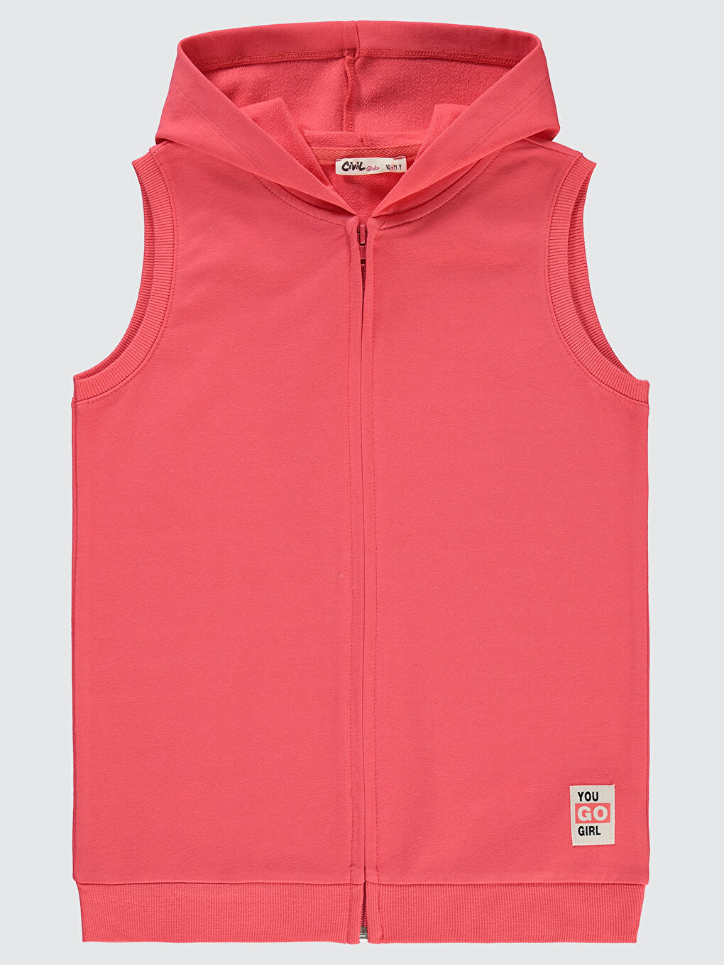 Girls Kız Çocuk Yelek 10-13 Yaş Günbatımı Mercan