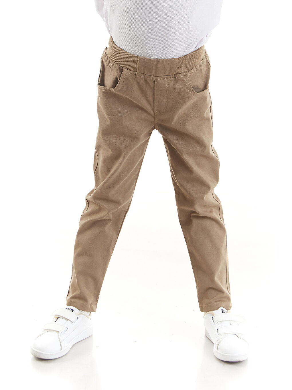 Kahverengi Erkek Çocuk Kaşkorseli Okul Pantolonu AK848331-5