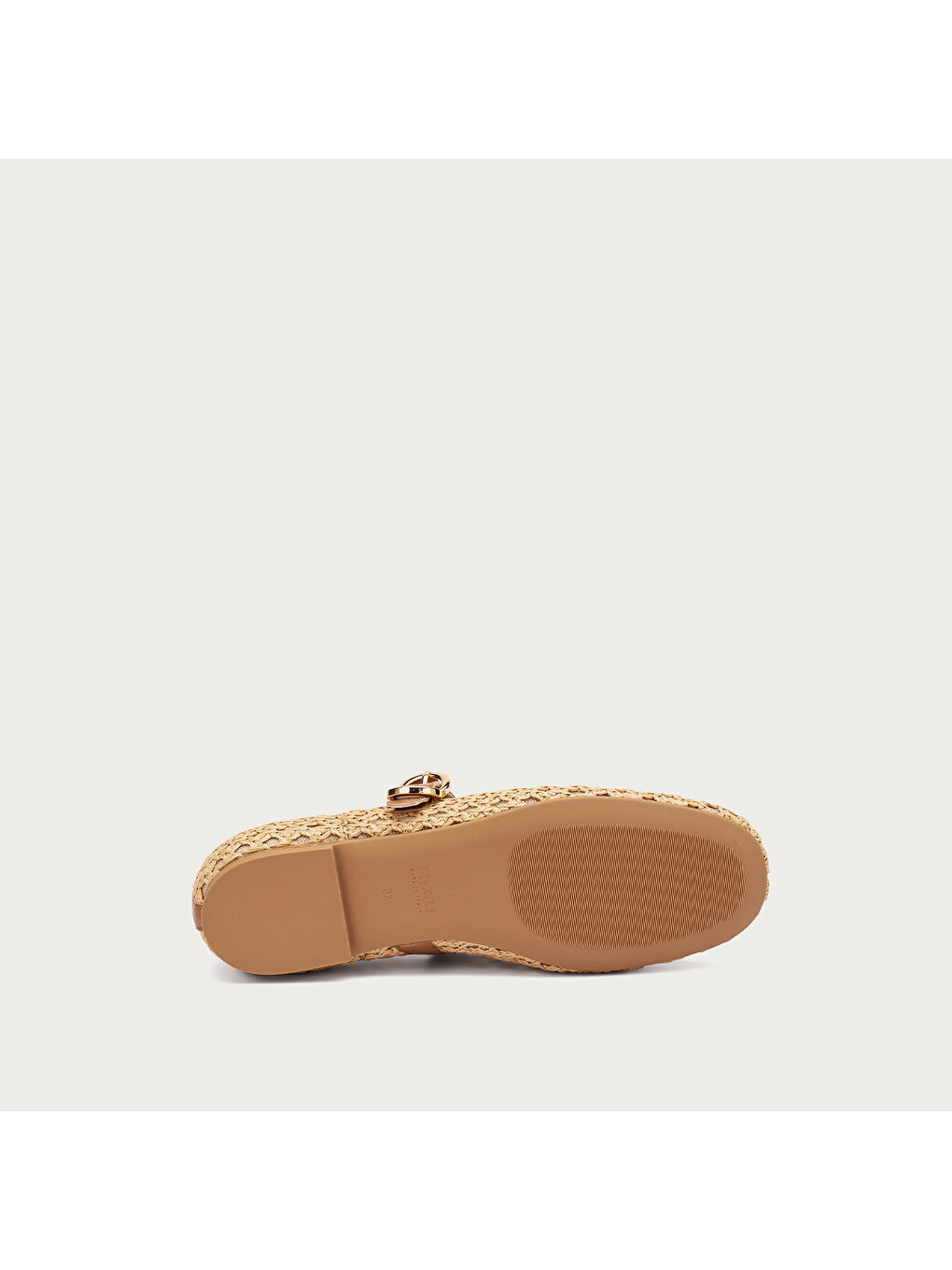 Ekru Kadın Babet 69V3 ORZO RAFFIA BALLET FLATS-4
