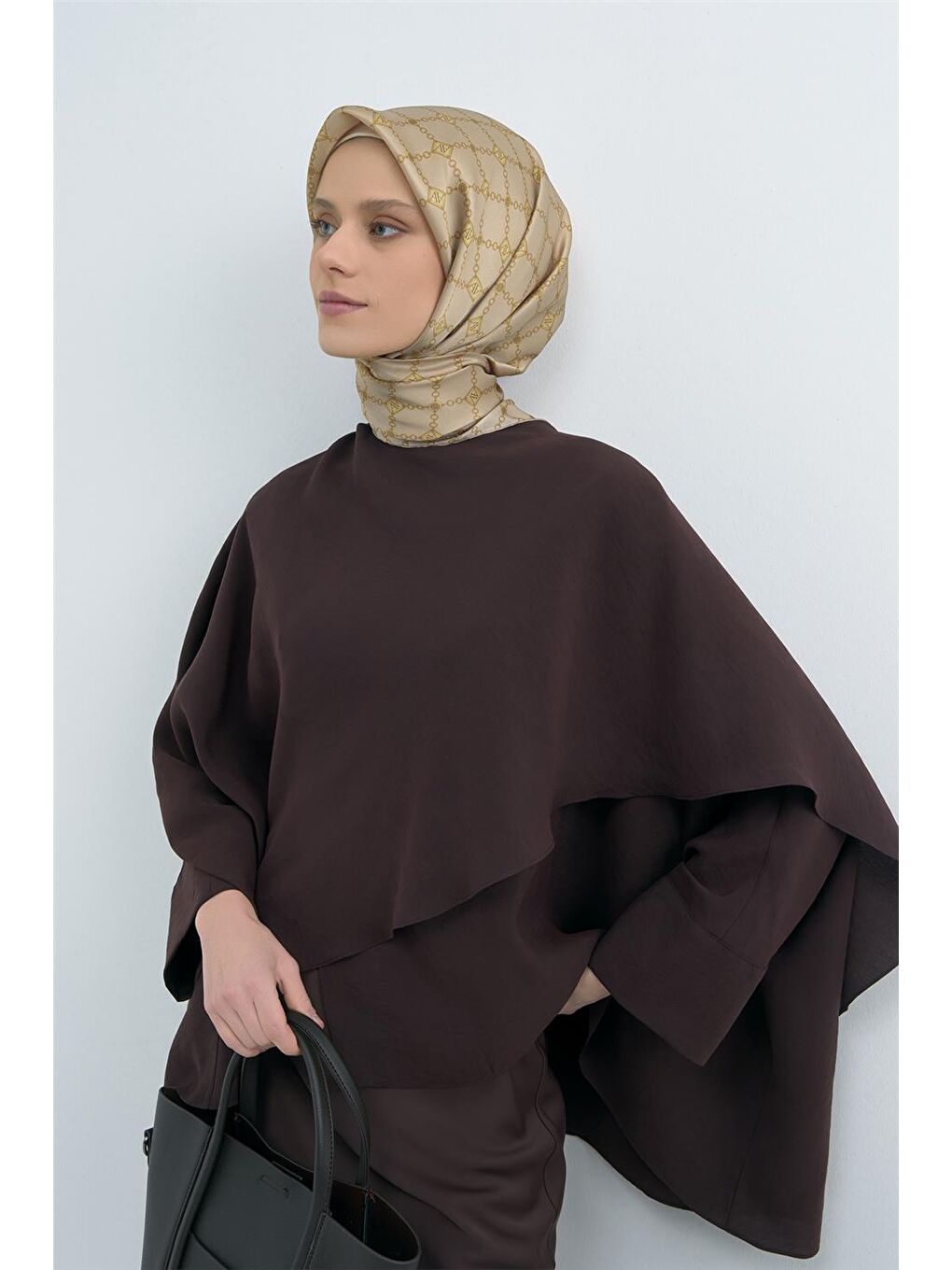 Bej Saf İpek Sura Eşarp 9530D 03