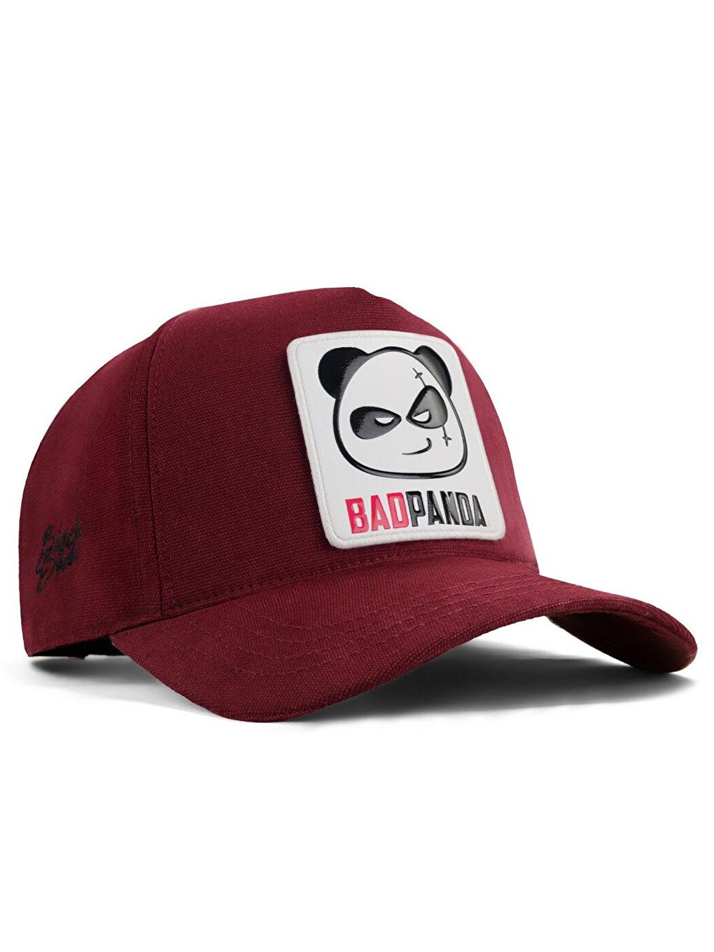 V1 Baseball Panda - 6 Kod Logolu Unisex Bordo Şapka (Cap)