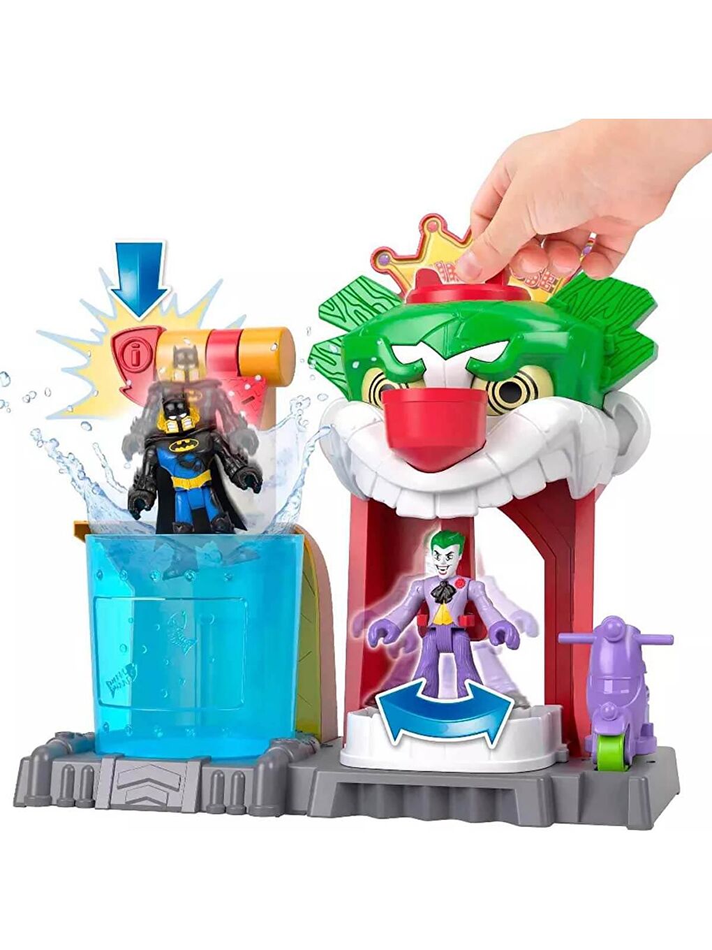 Imaginext Renksiz DC Super Friends Renk Değiştiren Joker Eğlence Evi HMX55 - 1