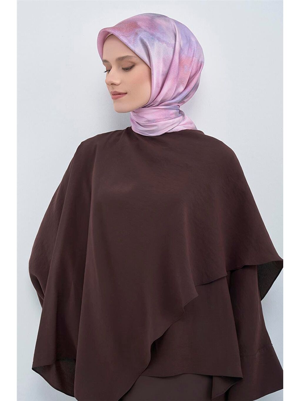 Fuşya Saf İpek Sura Eşarp 9501D 83